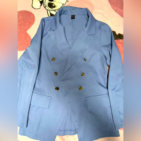 SHEIN Jackets & Blazers - SHEIN Lilac Button Blazer